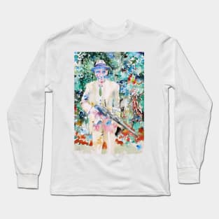 WILLIAM S. BURROUGHS watercolor portrait .2 Long Sleeve T-Shirt